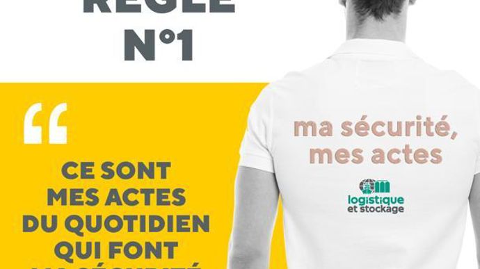 Un des supports de communication d’InVivo Logistique et stockage autour de la sécurité au travail relayé sur les réseaux sociaux.